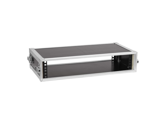 ROADINGER Flightcase Pro-versie 25 cm inbouwdiepte 2 HE