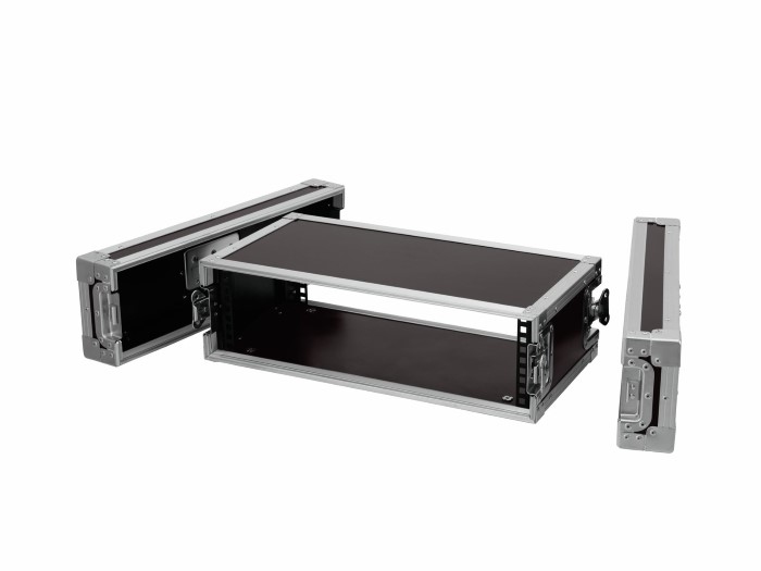 ROADINGER Flightcase Pro-versie 25 cm inbouwdiepte 3 HE