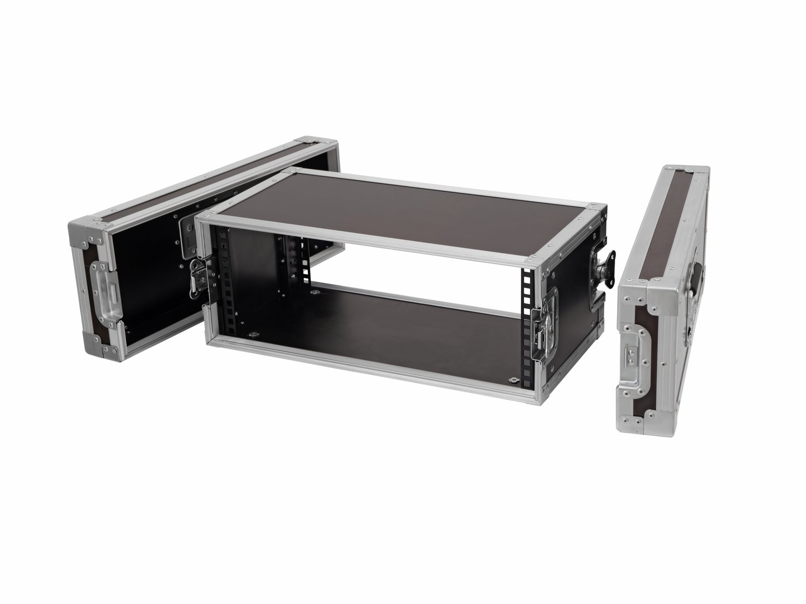 ROADINGER Flightcase Pro-versie 25 cm inbouwdiepte 4 HE