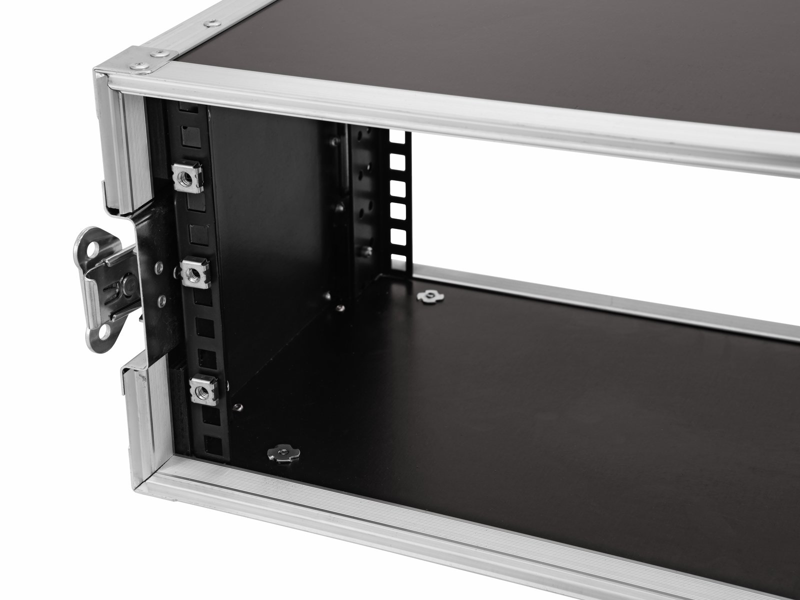 ROADINGER Flightcase Pro-versie 25 cm inbouwdiepte 4 HE