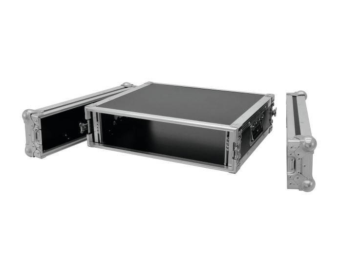 ROADINGER Flightcase Pro-versie 45 cm inbouwdiepte 2HE