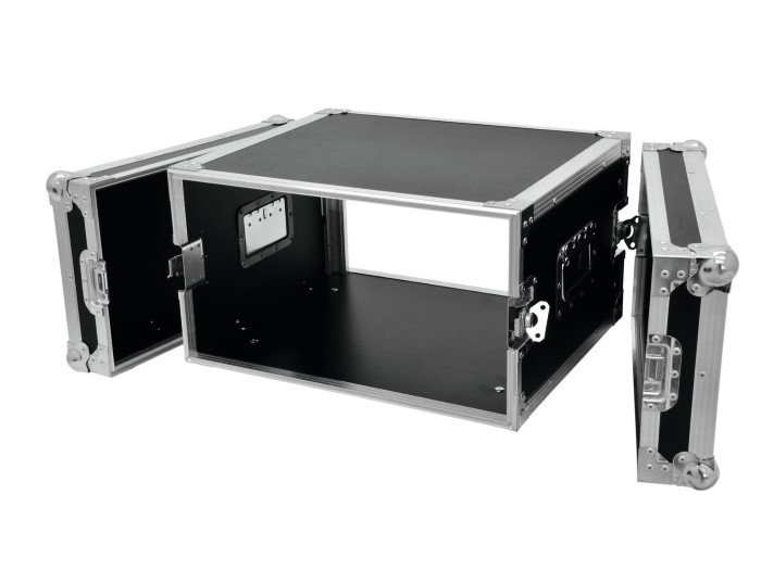 ROADINGER Flightcase Pro-versie 45 cm inbouwdiepte 6HE