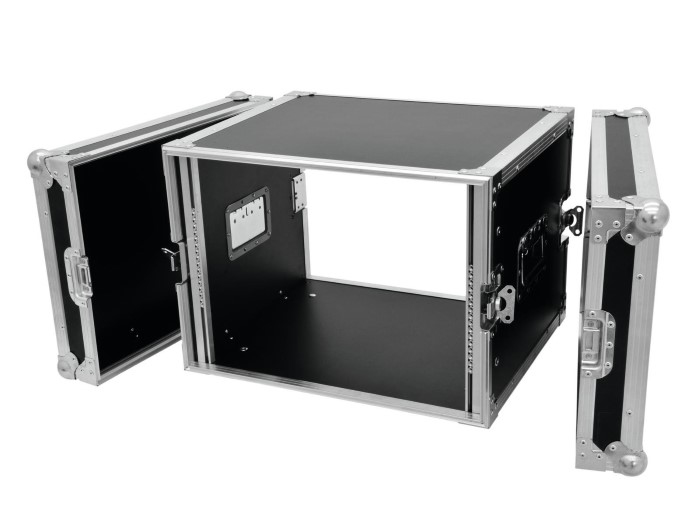 ROADINGER Flightcase Pro-versie 45 cm inbouwdiepte 8HE