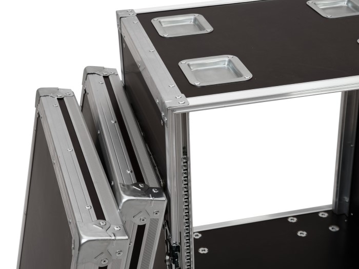 ROADINGER Flightcase Pro-versie met wielen 12 HE