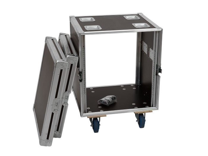 ROADINGER Flightcase Pro-versie met wielen 12 HE