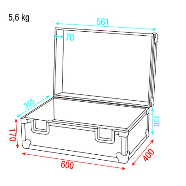 SHOWGEAR D7492B Universele Foamcase