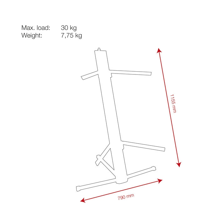 SHOWGEAR D8507 Keyboard Stand Professional