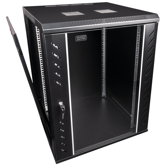 SHOWGEAR RCA-WMF Installatierack 19 inch met glazen deur