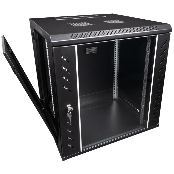 SHOWGEAR RCA-WMH Netwerkkast 19 inch met glazen deur