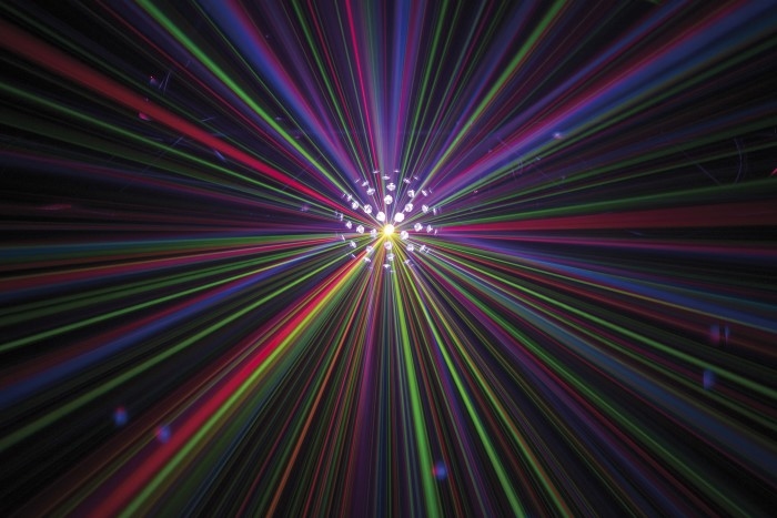 SHOWTEC Colourburst RGBW Spiegelboleffect met RG laser