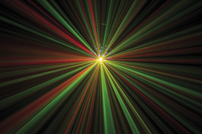 SHOWTEC Colourburst RGBW Spiegelboleffect met RG laser