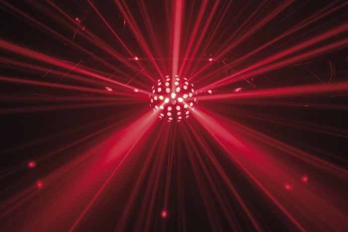 SHOWTEC Colourburst RGBW Spiegelboleffect met RG laser