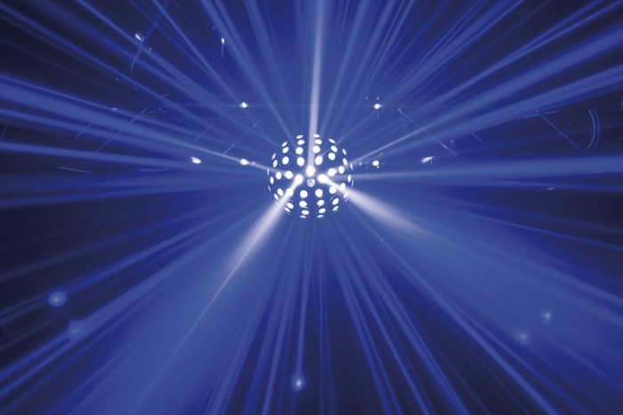 SHOWTEC Colourburst RGBW Spiegelboleffect met RG laser