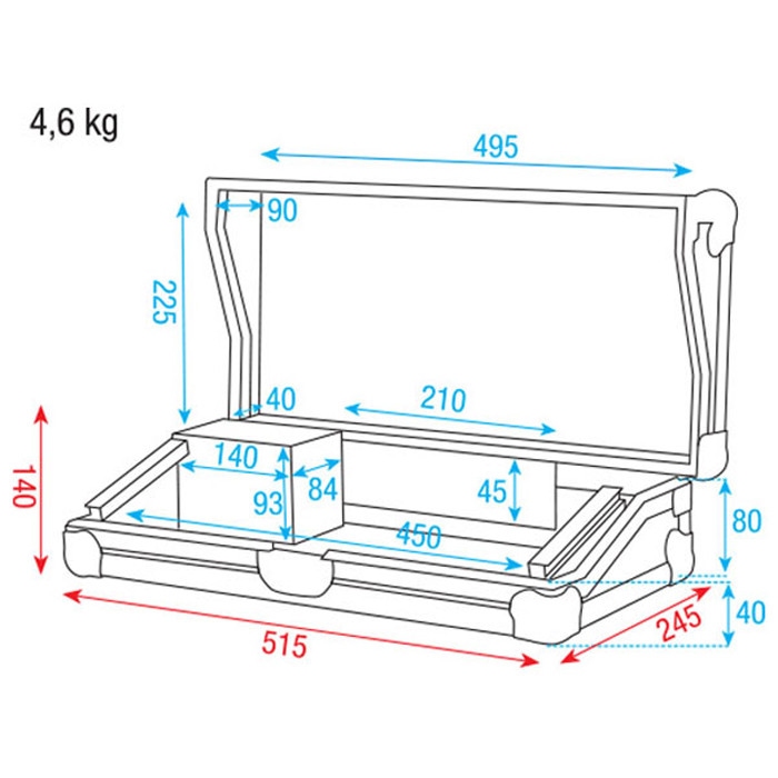 SHOWTEC D7403 Case voor Scanmasters serie