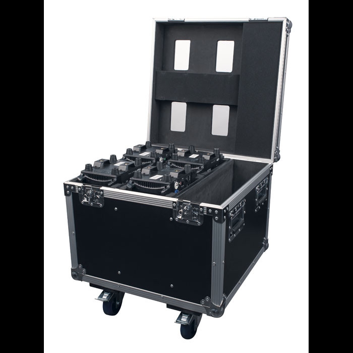 SHOWTEC Flightcase voor 4x Showtec Shark fixtures