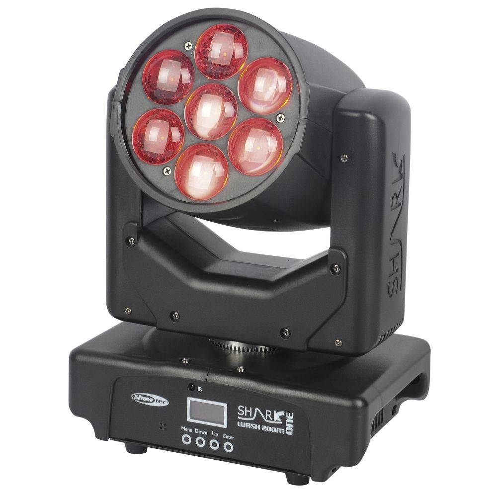 SHOWTEC Shark Wash Zoom One - LED Moving Head 7 x 15 W