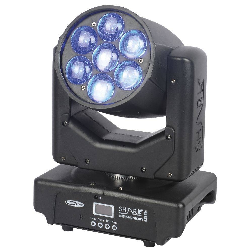 SHOWTEC Shark Wash Zoom One - LED Moving Head 7 x 15 W