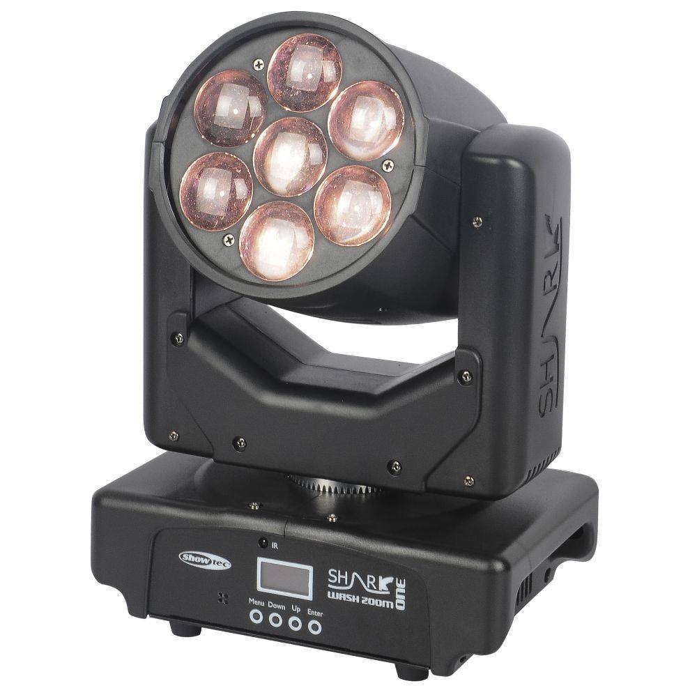 SHOWTEC Shark Wash Zoom One - LED Moving Head 7 x 15 W