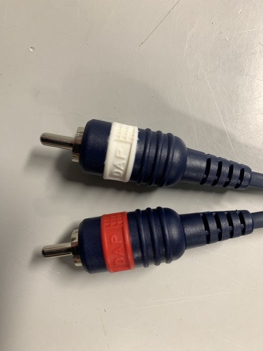 SMS Maatwerkkabel 2x RCA  naar Jack Male 1.5 meter