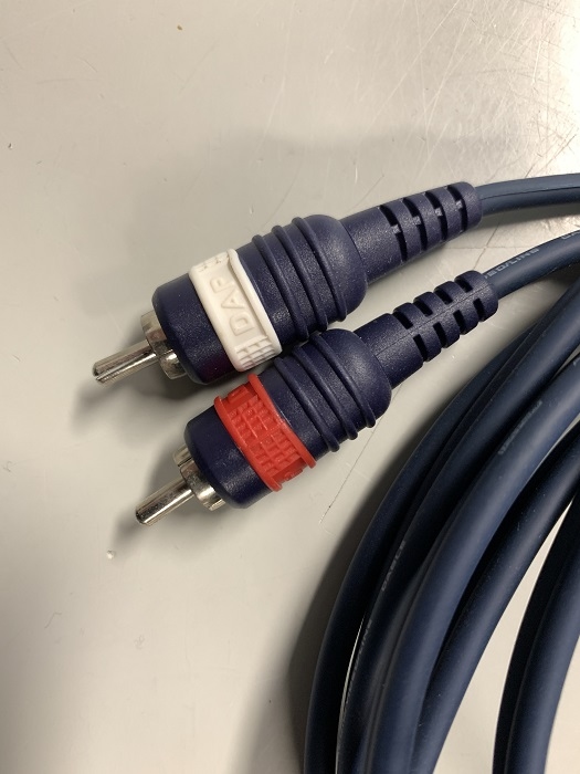 SMS Maatwerkkabel 2xRCA naar 1xJack  Male 3 meter