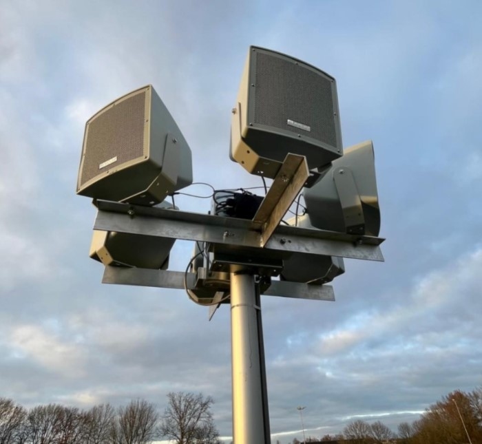 SMS Rigging Optionele Steun voor 3 speakers T vorm (per stuk)
