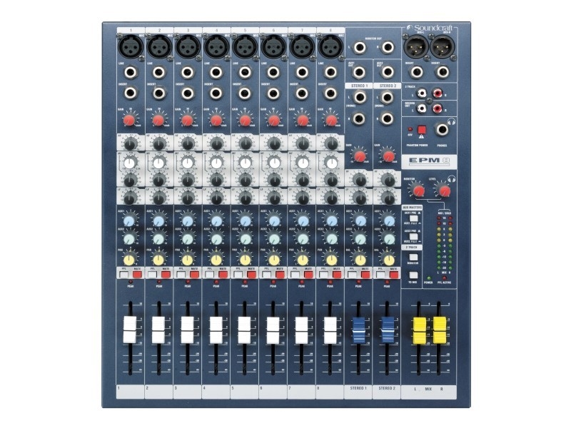 SOUNDCRAFT EPM8II Mixer 8 Mono, 2 Stereo, 2 aux, L-R