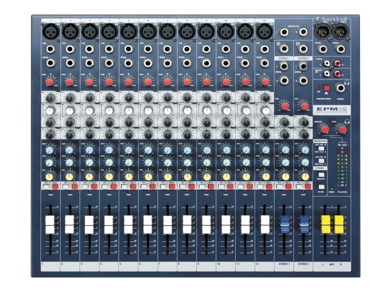 SOUNDCRAFT SOU-EPM12II Mixer 12 mono,2 stereo, 2 aux, L-R