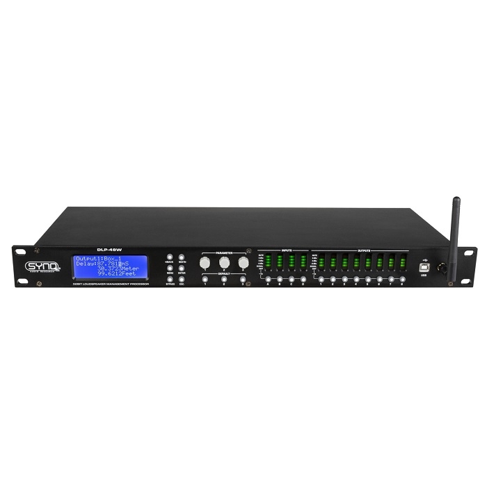 SYNQ DLP-48W Luidspreker Processor 4 ingangen & 8 uitgangen