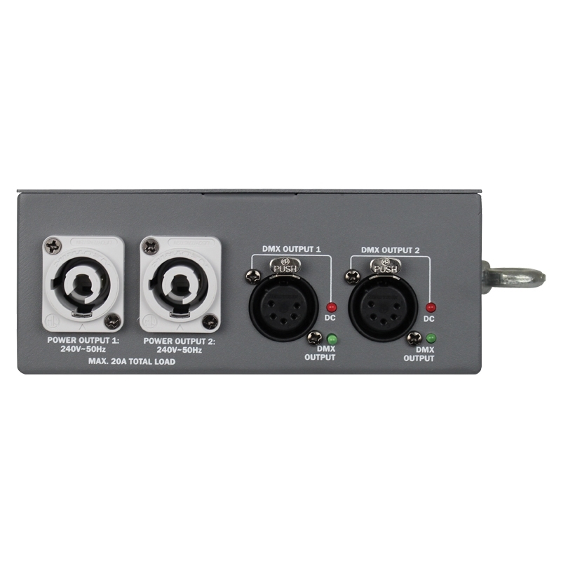 TRANSCENSION HS 2 Hybride PowerCON DMX Distributie/Splitter