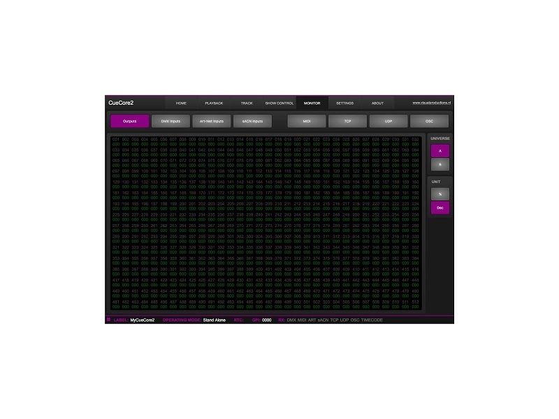 VISUAL PRODUCTIONS CueCore2 DMX Interface