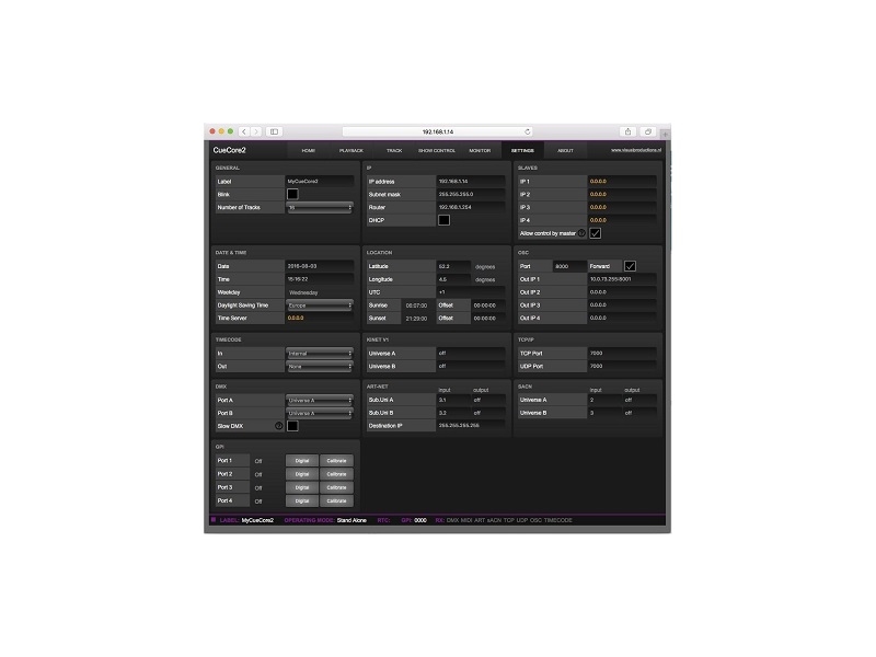 VISUAL PRODUCTIONS CueCore2 DMX Interface