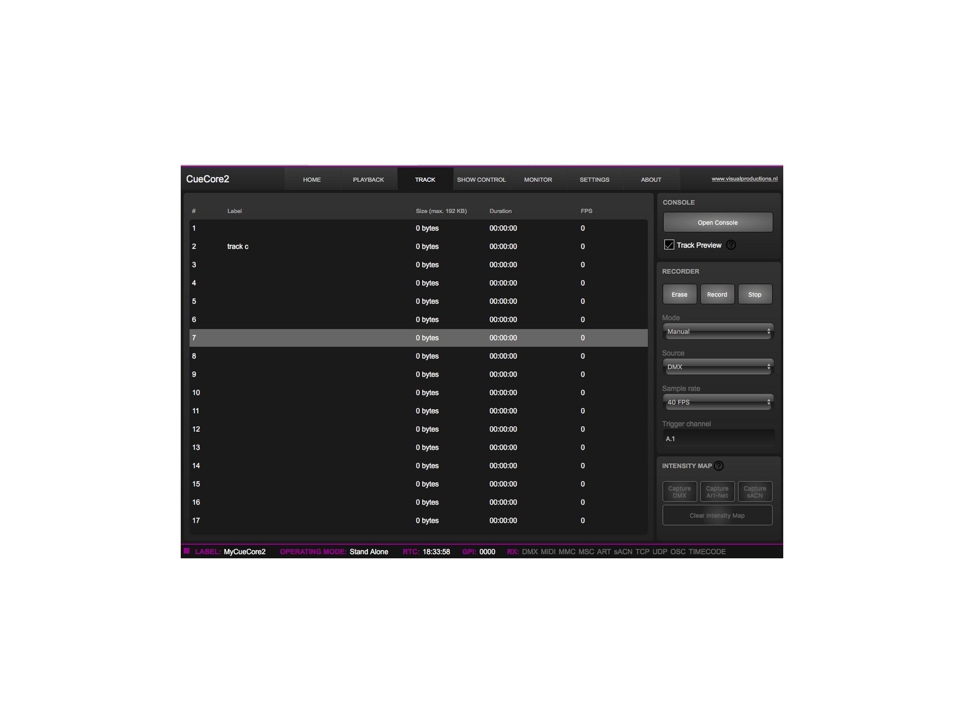 VISUAL PRODUCTIONS CueCore2 DMX Interface