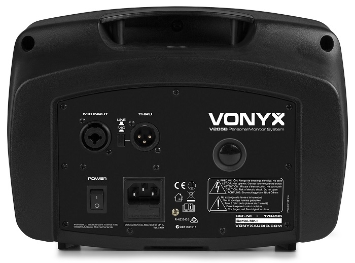 VONYX V205B Personal Monitor met BT/USB 80W