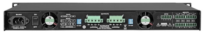 WHARFEDALE DP-4035i Eindversterker 4-kanaals 100V / 70V