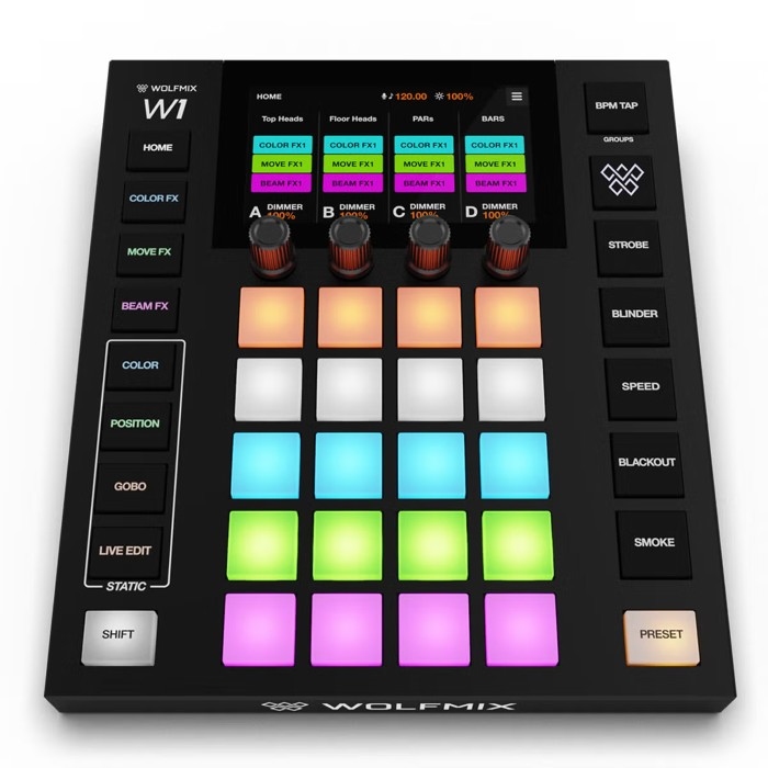 WOLFMIX W1 MK3 Stand alone DMX lichtcontroller