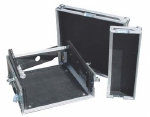 ROAD READY 10u Slant mixer rack / 4u verticaal rack