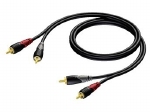 PROCAB 2 x RCA/Cinch male - 2x RCA/Cinch male 10 meter