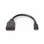 NEDIS CVGP34790BK02 High Speed HDMI-kabel met Ethernet 0,2m