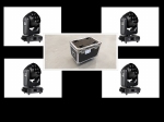 LIGHT INC Set van 4x MH-740 Wash met Flower Effect inc. Case