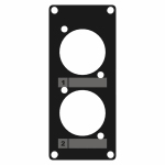 CAYMON - CASY105/B - 2 x D-size plaatje - 1 space