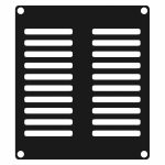 CAYMON - CASY202/B - ventilatieplaatje - 2 space