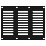 CAYMON - CASY302/B - ventilatieplaatje - 3 space