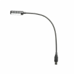 ADAM HALL SLED1ULTRAUSB Zwanenhalslamp USB-aansluiting 4 COB LEDs