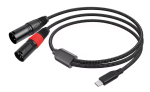 NNC-USBC2XLRM Verloop USB-C naar 2x XLR male, 2 meter