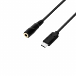 ADAM HALL Adapter kabel 3.5 mm female jack naar USB-C 0,2 meter