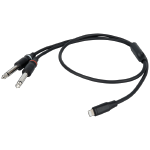 DAP FL101150 Lightning naar 2x Mono Jack - 1,5 meter