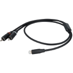 DAP FL100150 Lightning naar 2x RCA Male - 1,5 meter