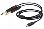 NNS-USBCTO2JACK Verloop USB-C naar 2x 6,3 mm Jack