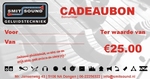 Smitsound Cadeaubon ter waarde van 25 Euro