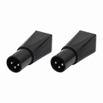 LEDJ CABL93 XLR male 3 pin naar RJ45 verloop (2x)